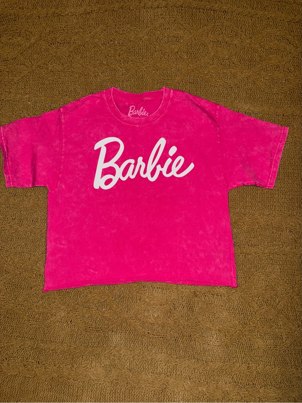 Barbie Bright Pink Logo Short Sleeve Tee